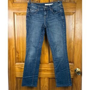 DKNY Jeans Y2K Womens Size 4 Med Wash Straight Leg Jeans Indie Sleaze Low Rise